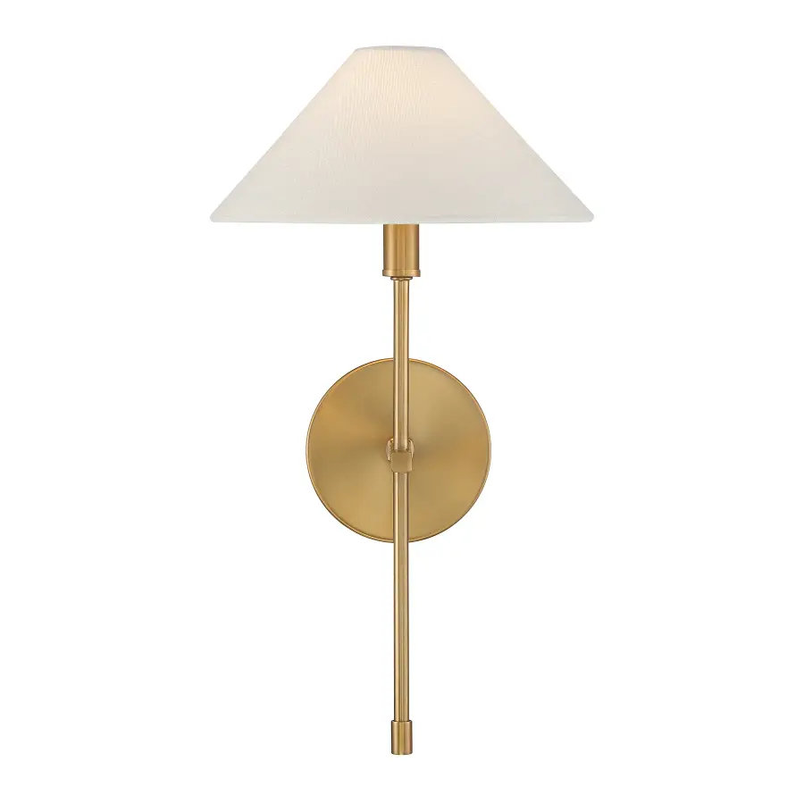Avon 1-Light Wall Sconce in Warm Brass - Image 3