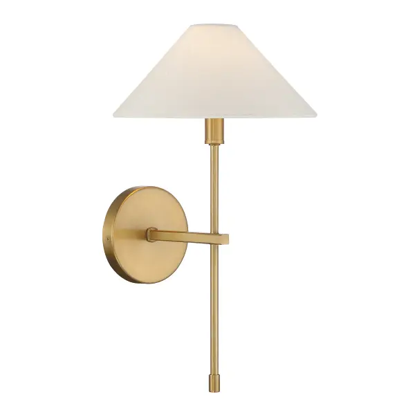 Avon 1-Light Wall Sconce in Warm Brass - Image 4