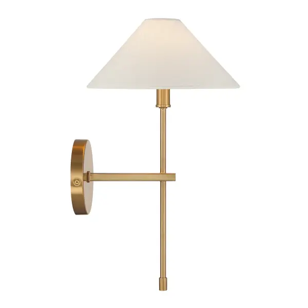 Avon 1-Light Wall Sconce in Warm Brass - Image 5