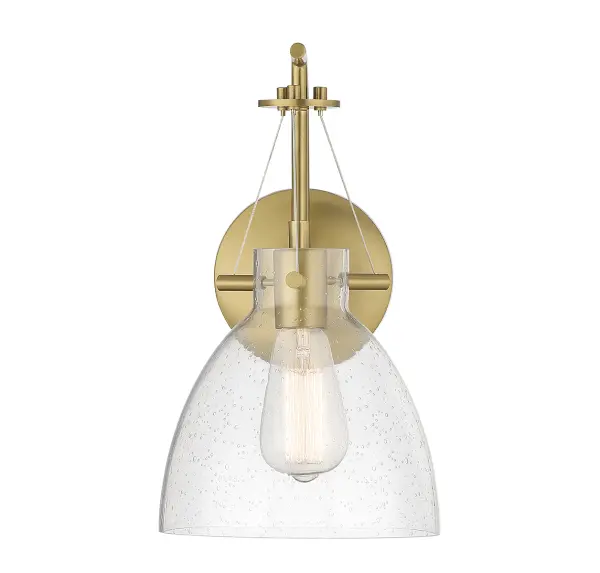 Foster 1-Light Wall Sconce in Warm Brass - Image 3