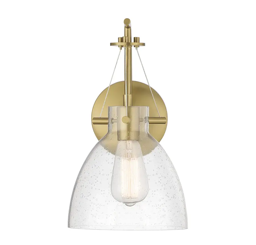 Foster 1-Light Wall Sconce in Warm Brass - Image 3