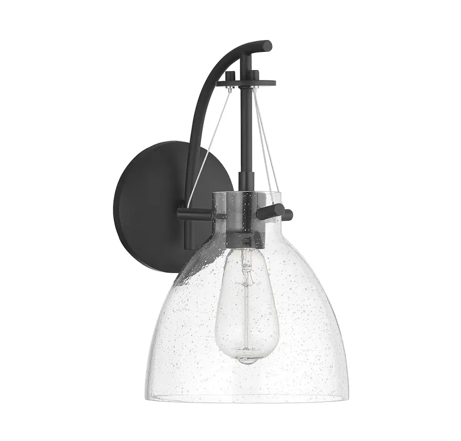 Foster 1-Light Wall Sconce in Matte Black - Image 2