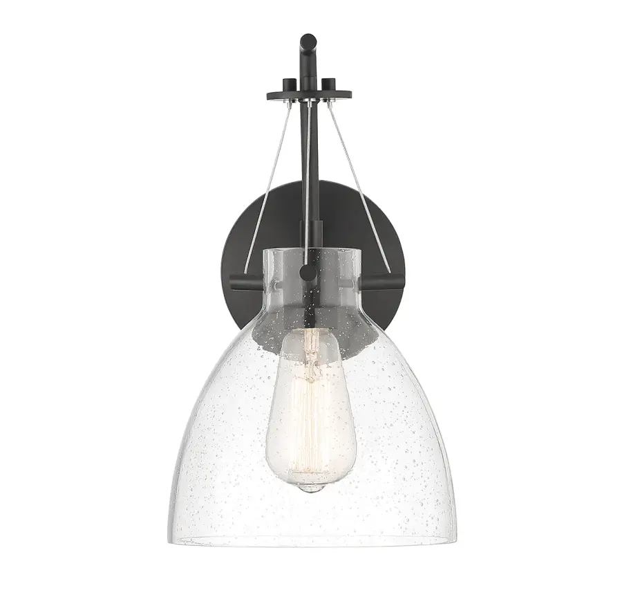 Foster 1-Light Wall Sconce in Matte Black - Image 3
