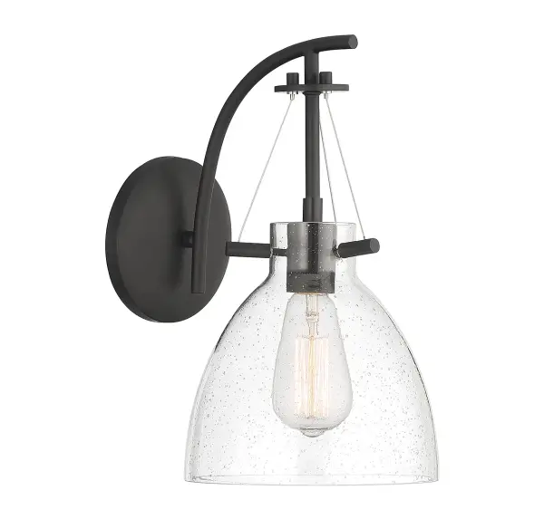 Foster 1-Light Wall Sconce in Matte Black - Image 4