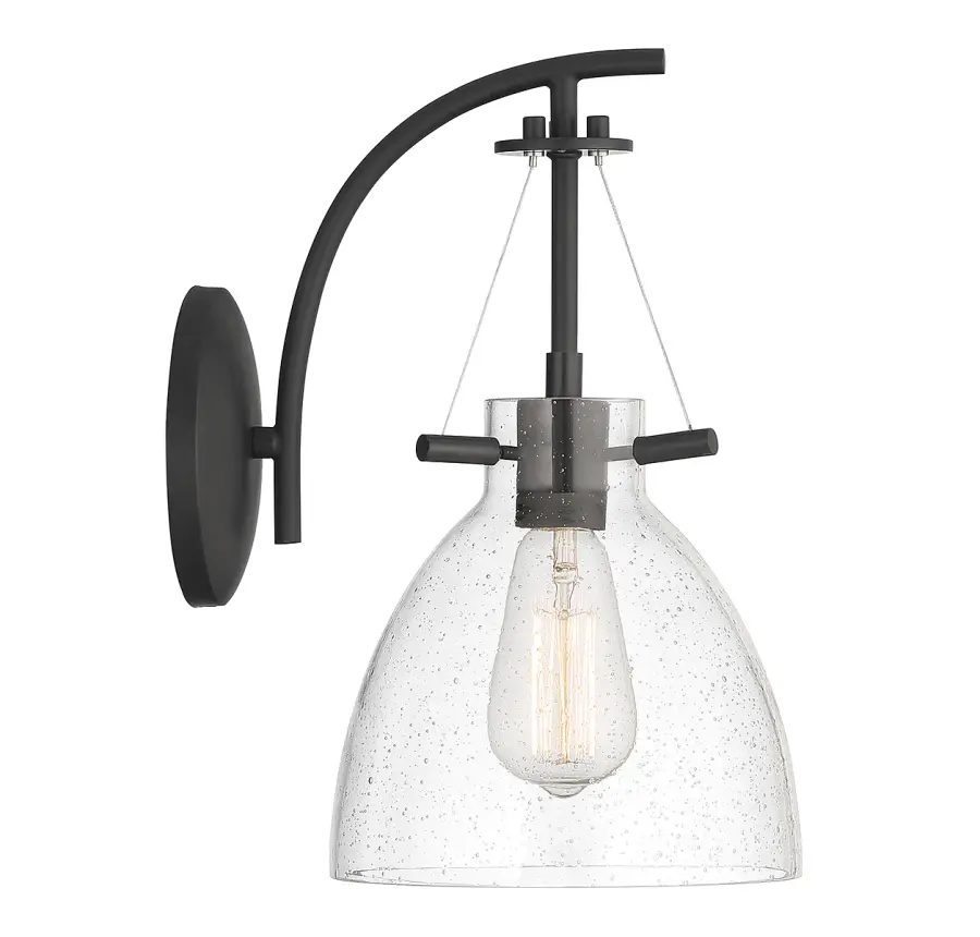 Foster 1-Light Wall Sconce in Matte Black - Image 5