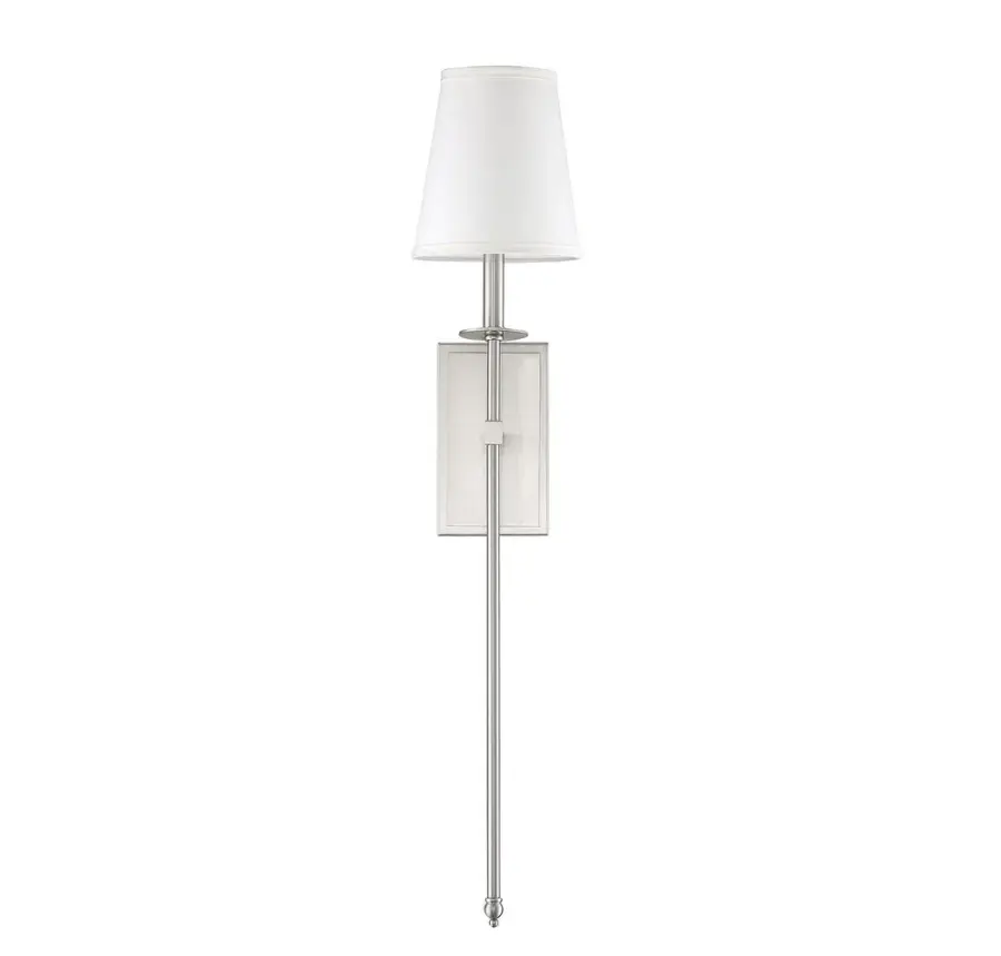 Monroe 1-Light Wall Sconce in Satin Nickel - Image 2