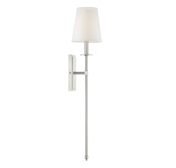 Monroe 1-Light Wall Sconce in Satin Nickel - Image 4