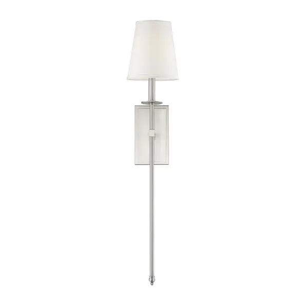 Monroe 1-Light Wall Sconce in Satin Nickel - Image 6