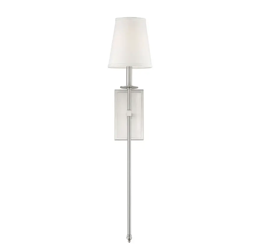 Monroe 1-Light Wall Sconce in Satin Nickel - Image 6