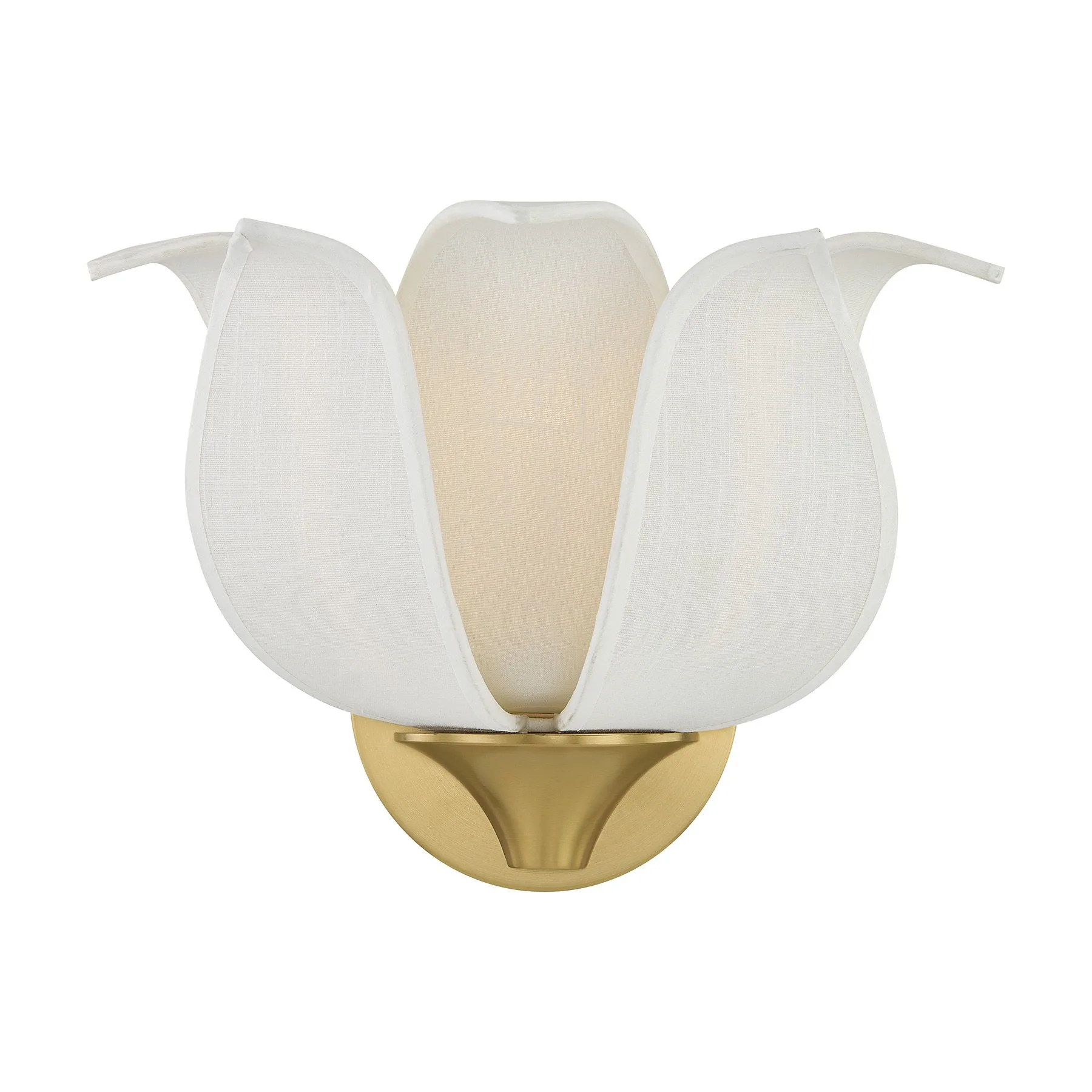 Elsie One Light Wall Sconce in Warm Brass