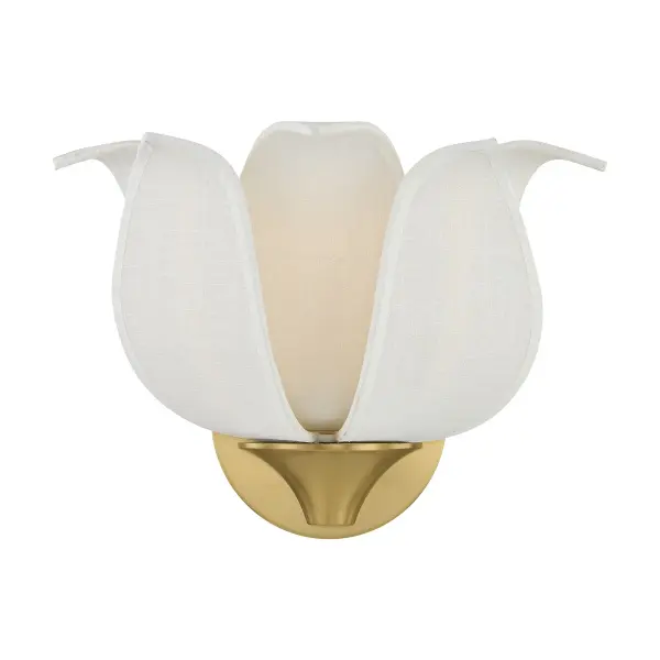 Elsie 1-Light Wall Sconce in Warm Brass by Breegan Jane - Image 1