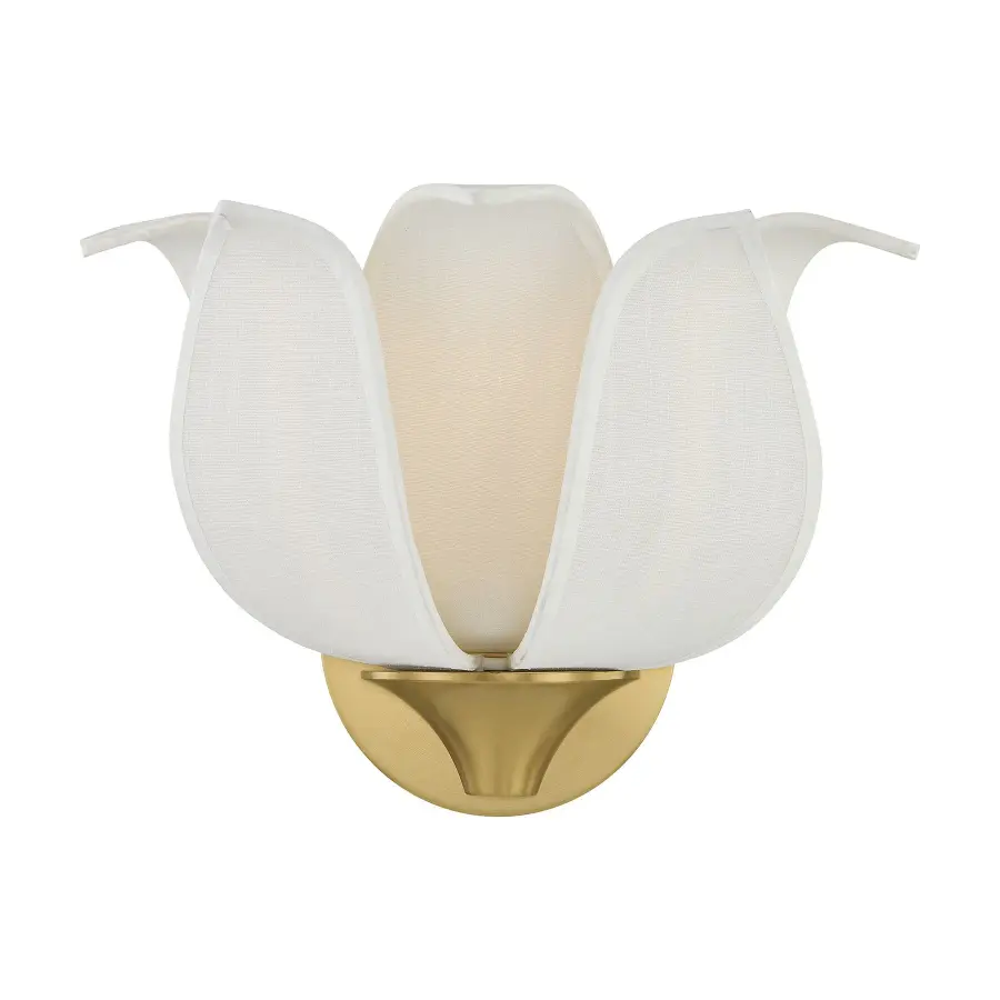 Elsie 1-Light Wall Sconce in Warm Brass by Breegan Jane - Image 1