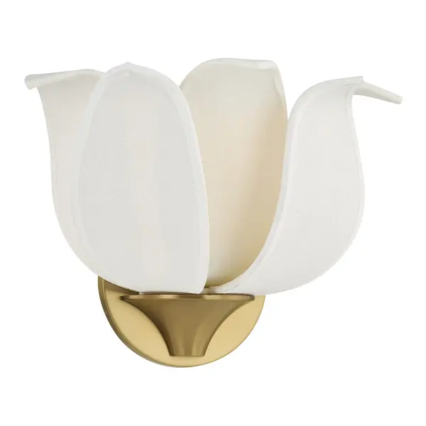 Elsie 1-Light Wall Sconce in Warm Brass by Breegan Jane - Image 3