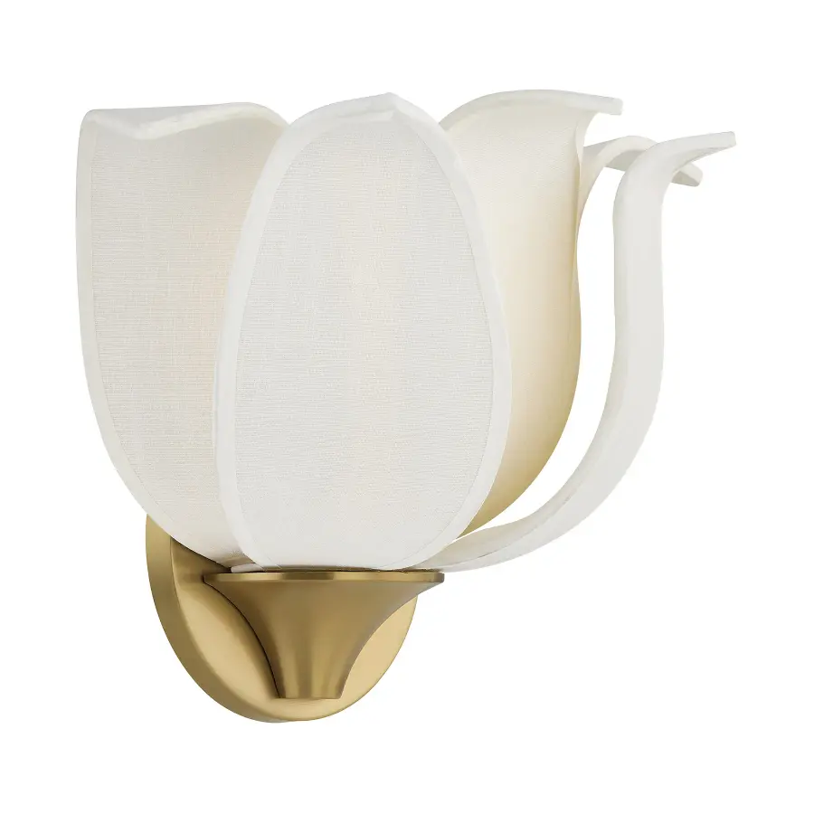 Elsie 1-Light Wall Sconce in Warm Brass by Breegan Jane - Image 4