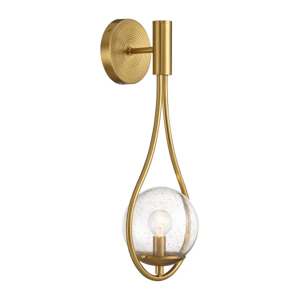 Encino One Light Wall Sconce in Warm Brass - Image 4