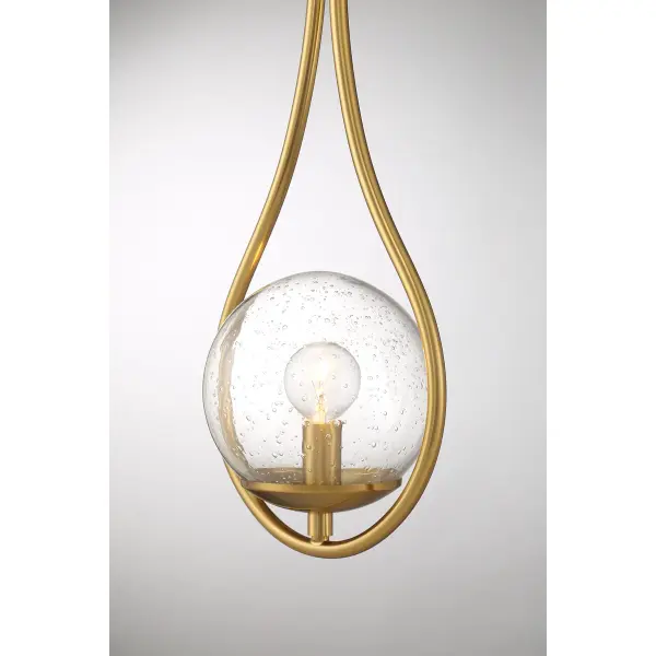 Encino One Light Wall Sconce in Warm Brass - Image 6