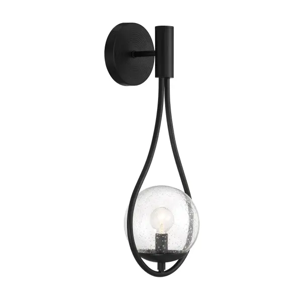 Encino 1-Light Wall Sconce in Matte Black - Image 4