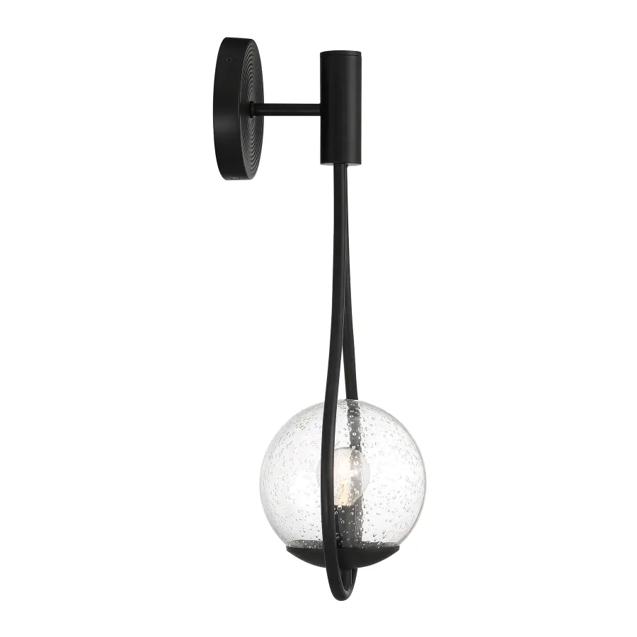Encino 1-Light Wall Sconce in Matte Black - Image 5