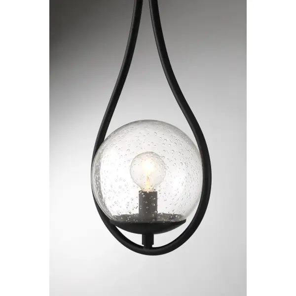 Encino 1-Light Wall Sconce in Matte Black - Image 6