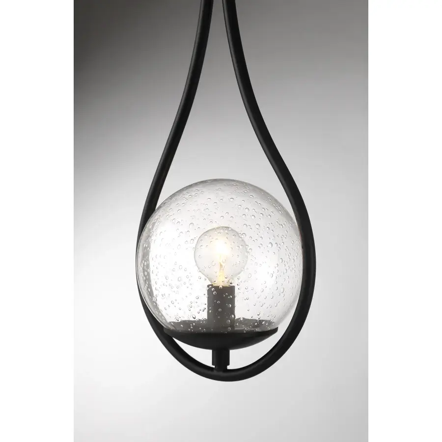 Encino 1-Light Wall Sconce in Matte Black - Image 6
