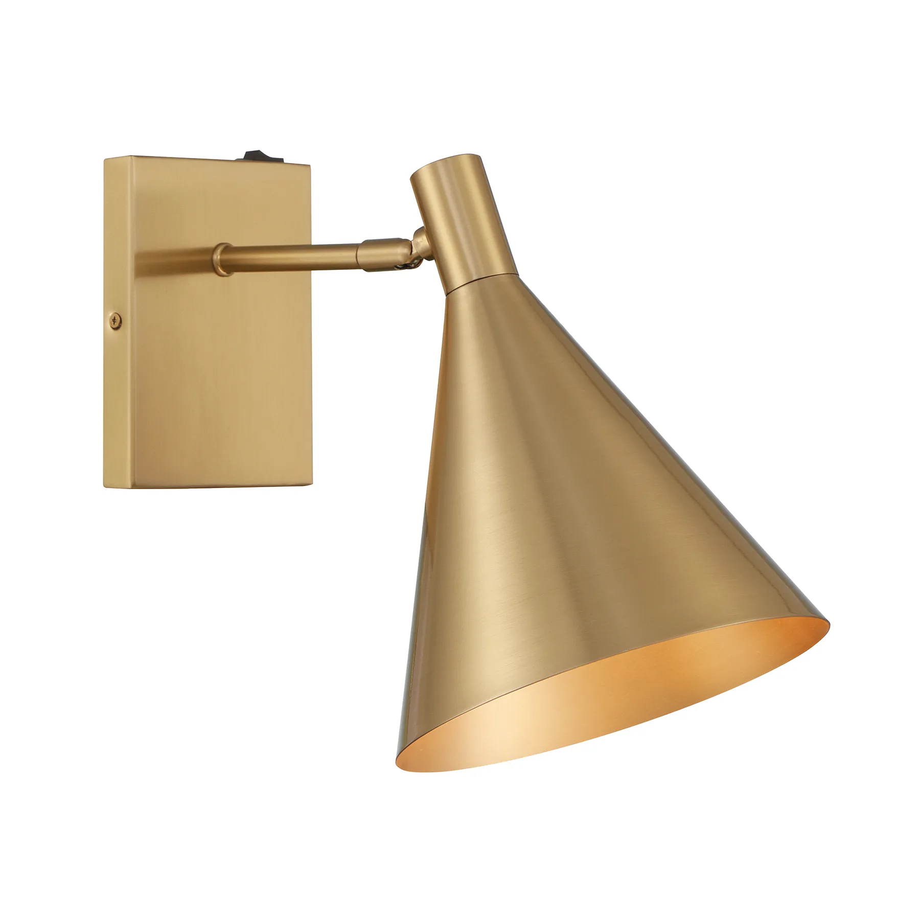 Pharos One Light Wall Sconce in Noble Brass