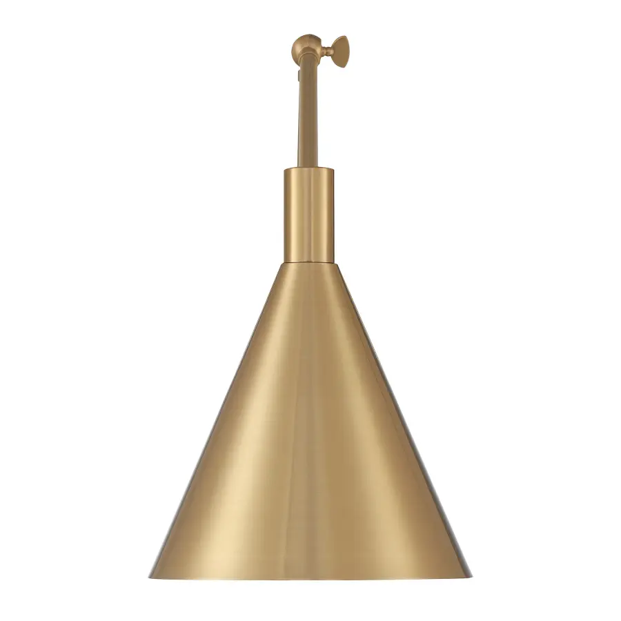 Pharos 1-Light Adjustable Wall Sconce in Noble Brass by Breegan Jane - Image 2