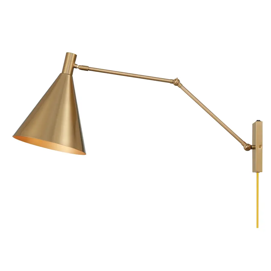 Pharos 1-Light Adjustable Wall Sconce in Noble Brass by Breegan Jane - Image 6