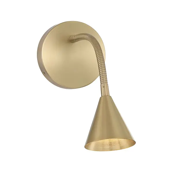Pharos 1-Light Wall Sconce in Noble Brass by Breegan Jane - Image 1