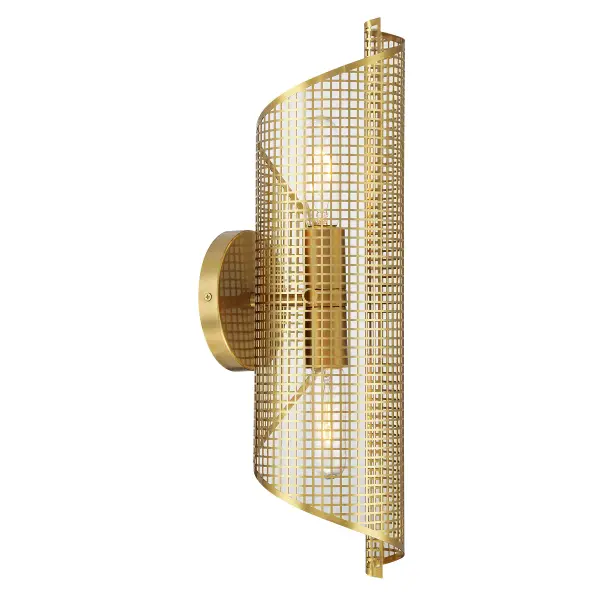 Hillbourne Two Light Wall Sconce in Warm Brass - Image 4