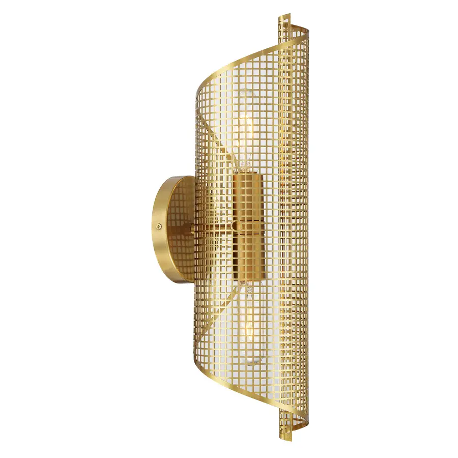 Hillbourne Two Light Wall Sconce in Warm Brass - Image 4