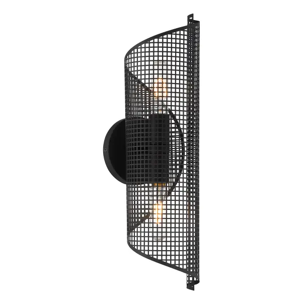 Hillbourne 2-Light Wall Sconce in Matte Black