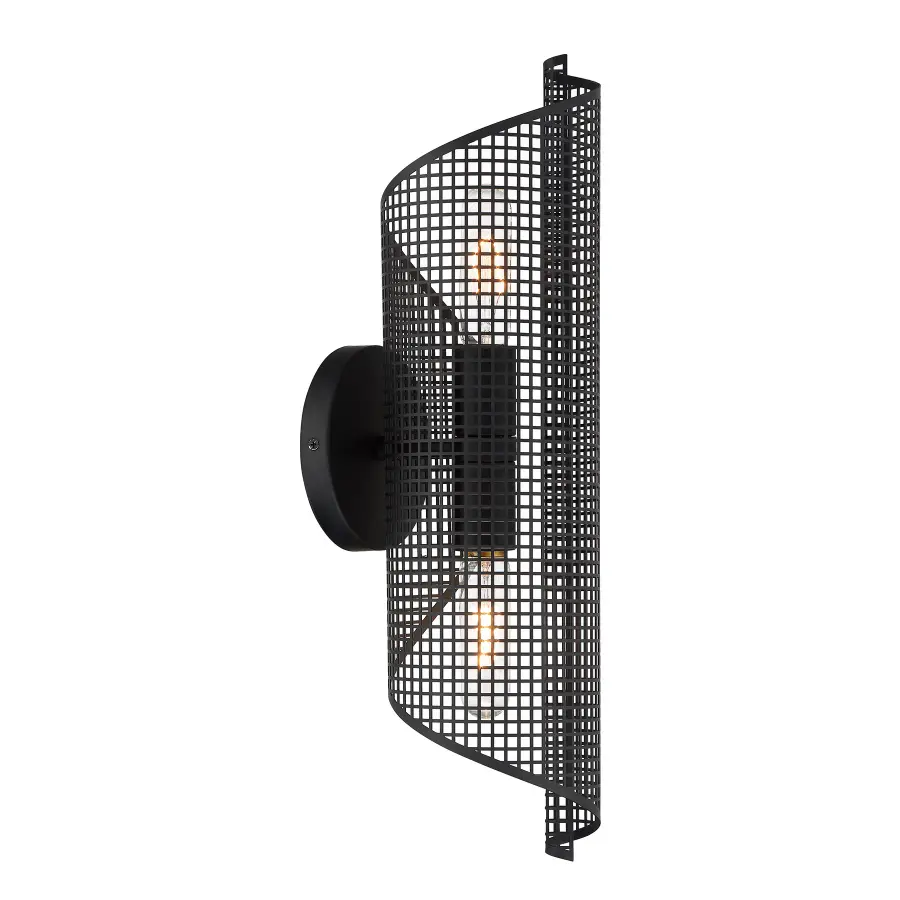Hillbourne 2-Light Wall Sconce in Matte Black - Image 4