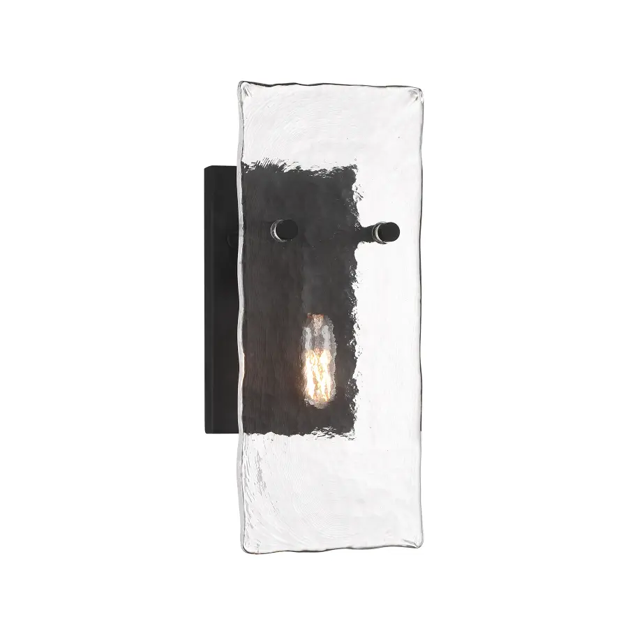 Genry 1-Light Wall Sconce in Matte Black - Image 1