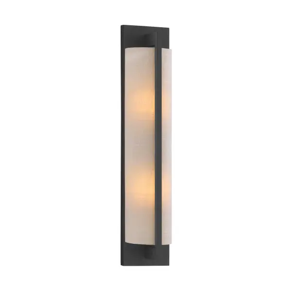 Carver 2-Light Wall Sconce in Matte Black