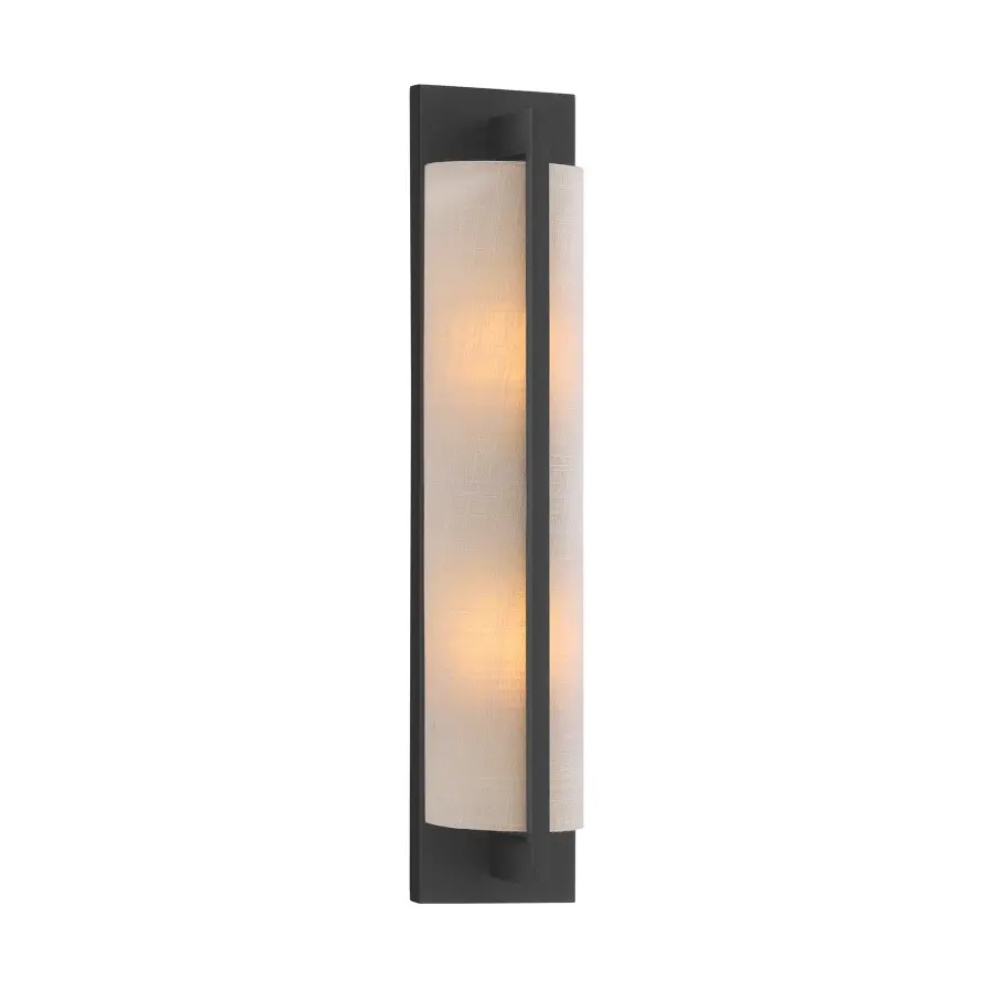 Carver 2-Light Wall Sconce in Matte Black - Image 1