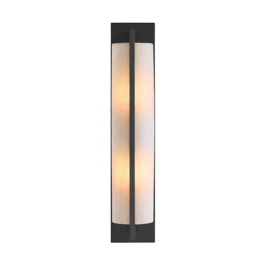 Carver 2-Light Wall Sconce in Matte Black - Image 3