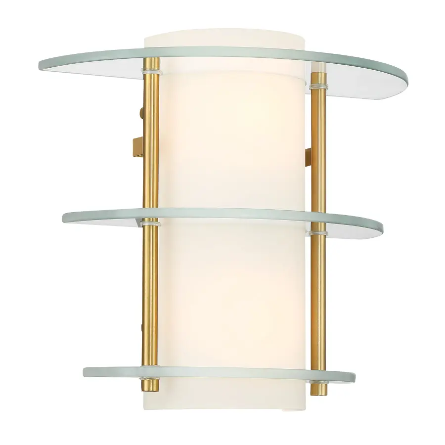 Newell 2-Light Wall Sconce in Warm Brass - Image 3