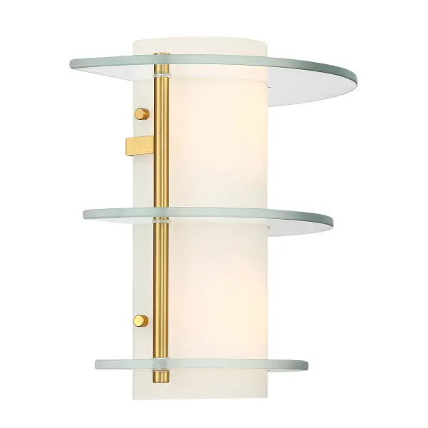 Newell 2-Light Wall Sconce in Warm Brass - Image 4