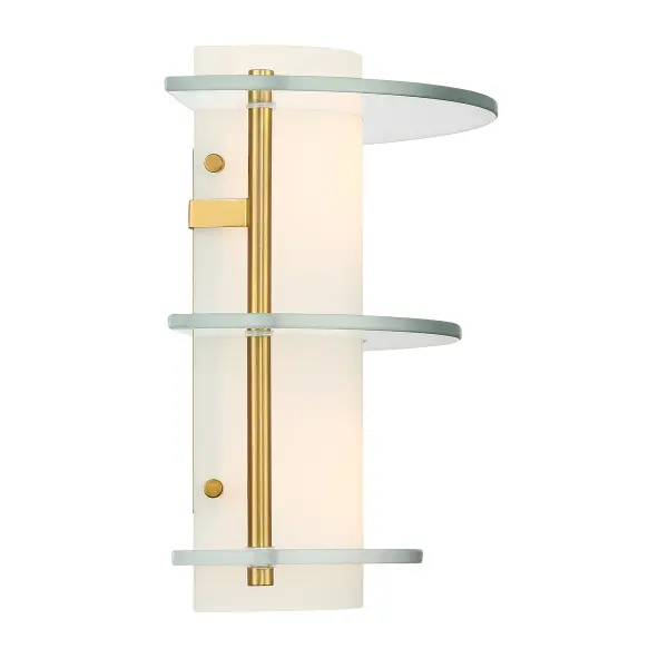 Newell 2-Light Wall Sconce in Warm Brass - Image 5