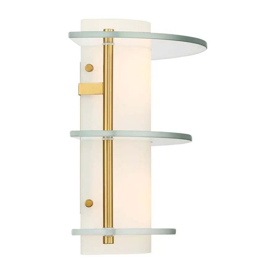 Newell 2-Light Wall Sconce in Warm Brass - Image 5
