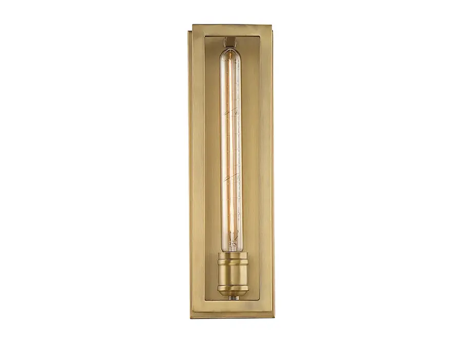 Clifton One Light Wall Sconce in Warm Brass - Image 1
