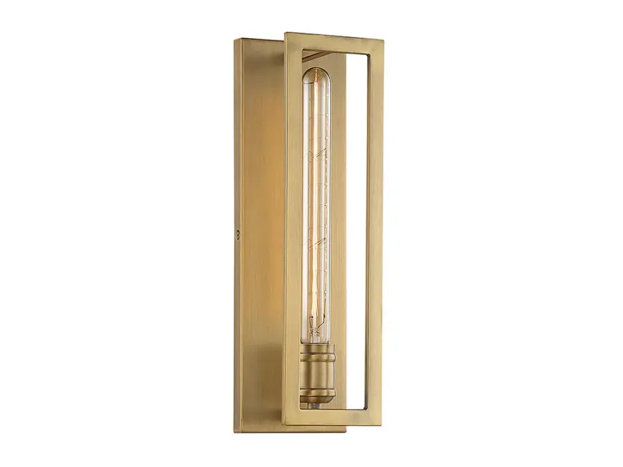 Clifton One Light Wall Sconce in Warm Brass - Image 3