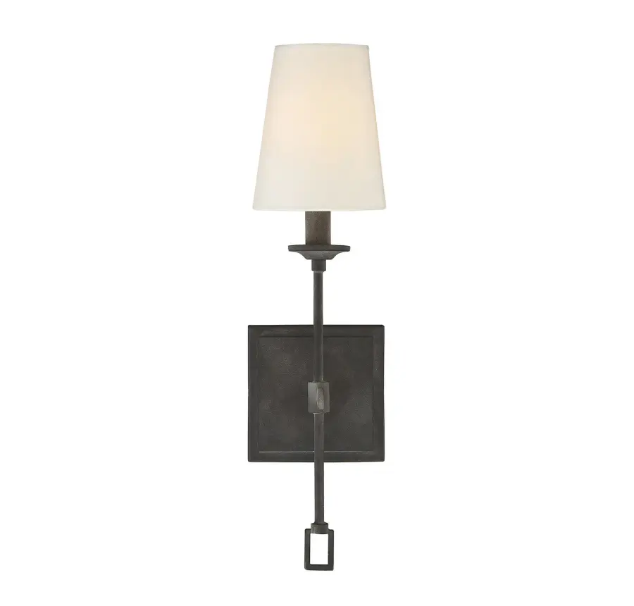 Lorainne 1-Light Wall Sconce in Oxidized Black - Image 1