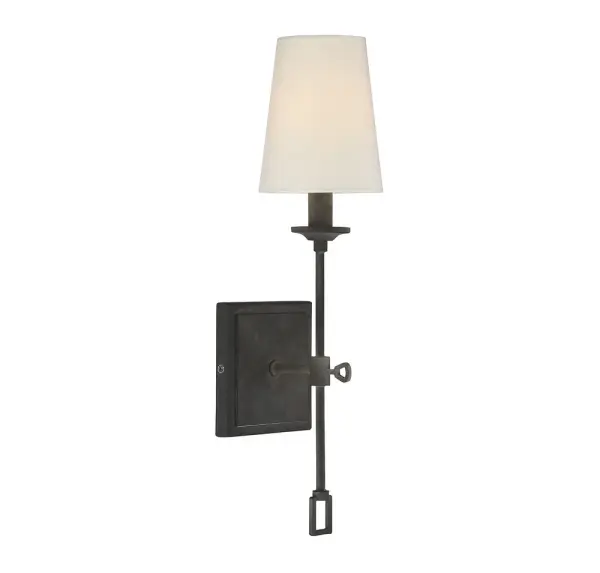 Lorainne 1-Light Wall Sconce in Oxidized Black - alternate view