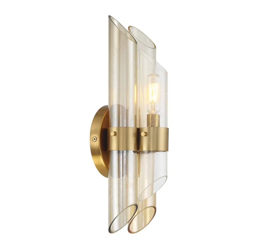 Biltmore 1-Light Wall Sconce in Warm Brass - Image 4