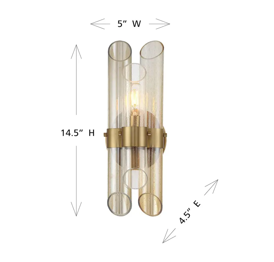 Biltmore 1-Light Wall Sconce in Warm Brass - Image 6