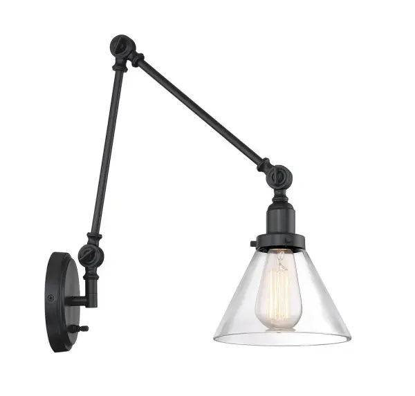 Drake 1-Light Adjustable Wall Sconce in English Bronze - Image 3