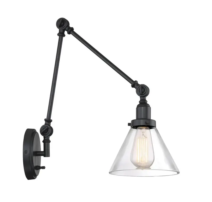 Drake 1-Light Adjustable Wall Sconce in English Bronze - Image 3
