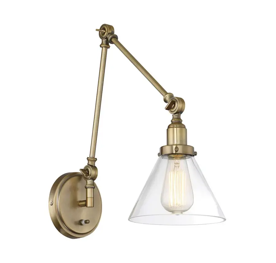 Drake One Light Wall Sconce in Warm Brass - Image 2