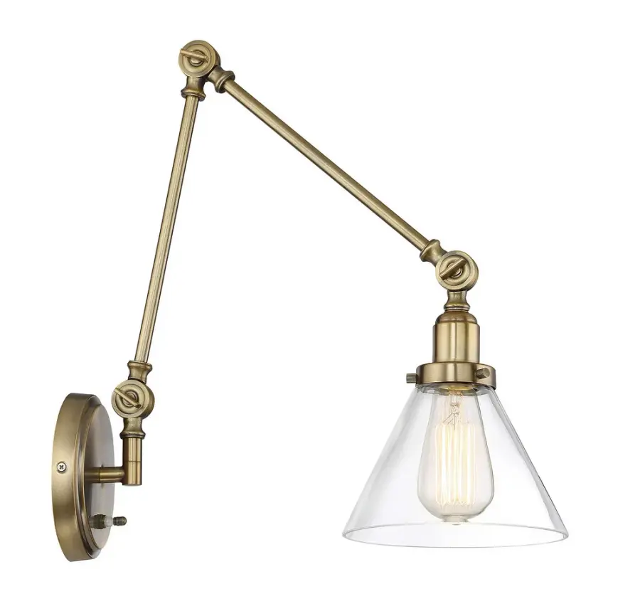 Drake One Light Wall Sconce in Warm Brass - Image 3
